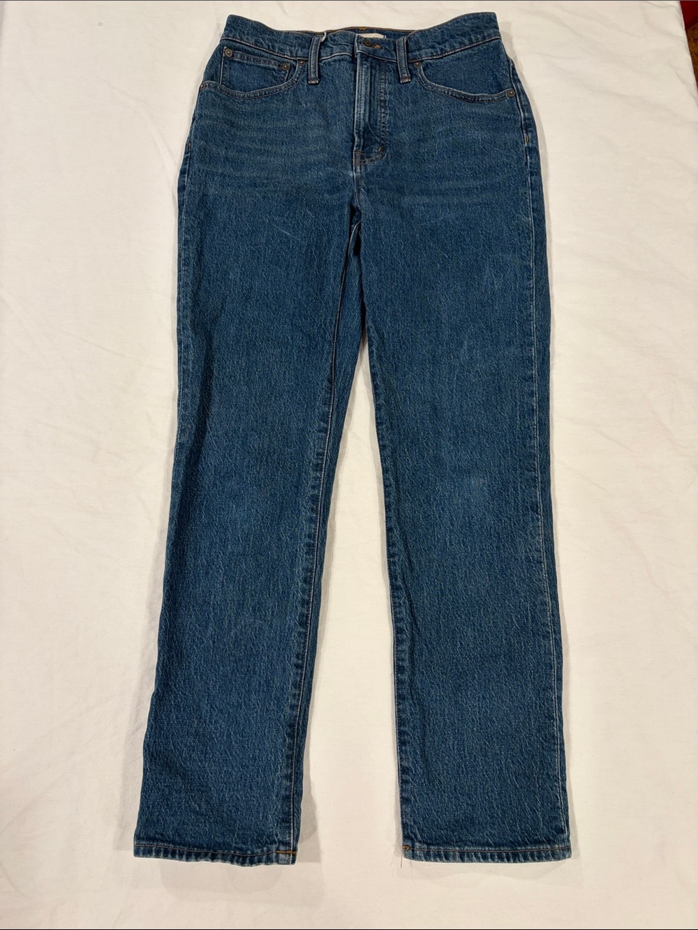 Madewell Women's Dark Blue Straight-Leg Jeans